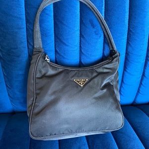 90s vintage Prada nylon shoulder bag
